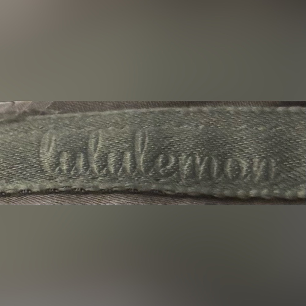 Lulu Lemon Washed Olive Hooded Pullover Oversized Medium - Picture 5 of 5